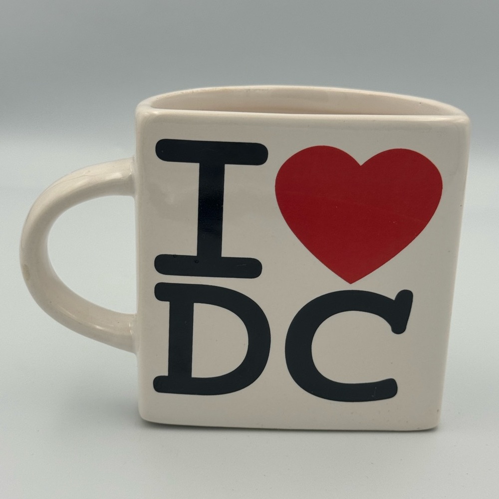 Vintage Washington DC Mug Half Cup Joke I Love DC Souvenir Cup‎